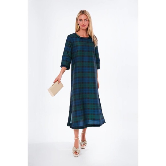 Tuckernuck | Dresses | Tuckernuck Jamie Plaid Green Blackwatch Midi Dress  Size M Medium | Poshmark